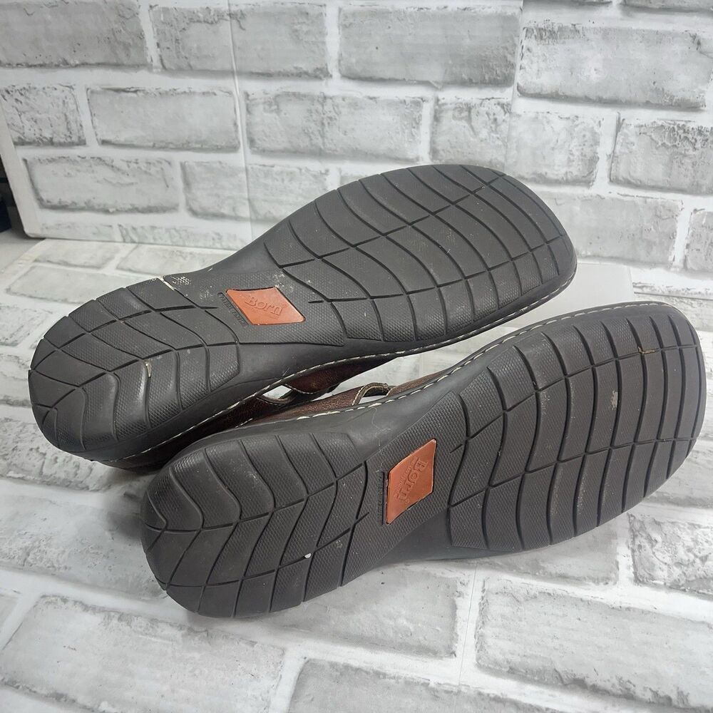 Born Fisherman Men’s Size 11 Brown Leather Closed Toe Vintage Boat Sandals - Picture 6 of 11